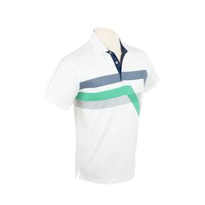 Bobby Jones Men's Rule 18 Tech Groove Geo Polo