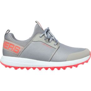 Skechers Women's Go Golf Max Sport Spikeless Golf Shoes 3019633- Gray/Coral 6.5 M Gray/Coral 6.5 Medium