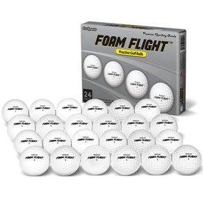 Gosports Foam Flight Practice Golf Balls 6013727- 24 Pack White