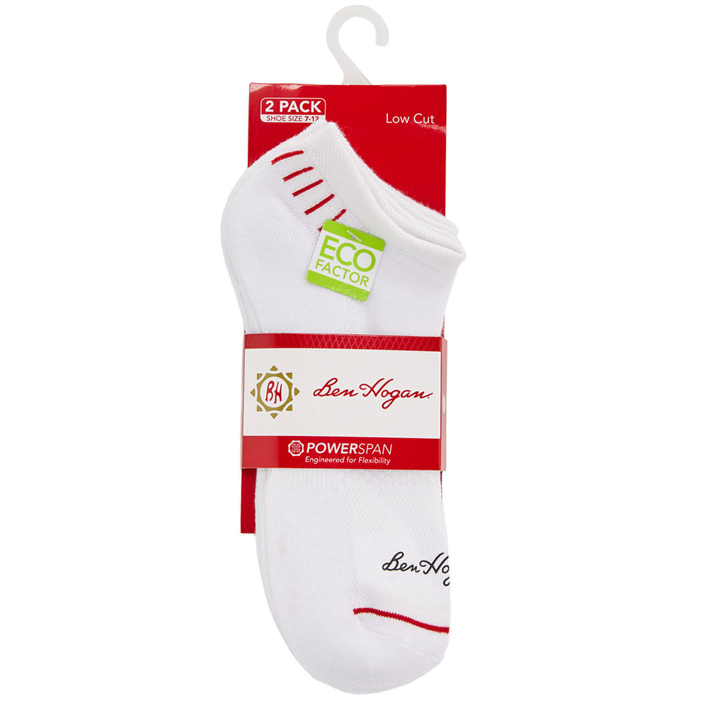 Men's Ben Hogan Motion Stripe Ankle Socks - 2 Pack - Picture 7 of 9