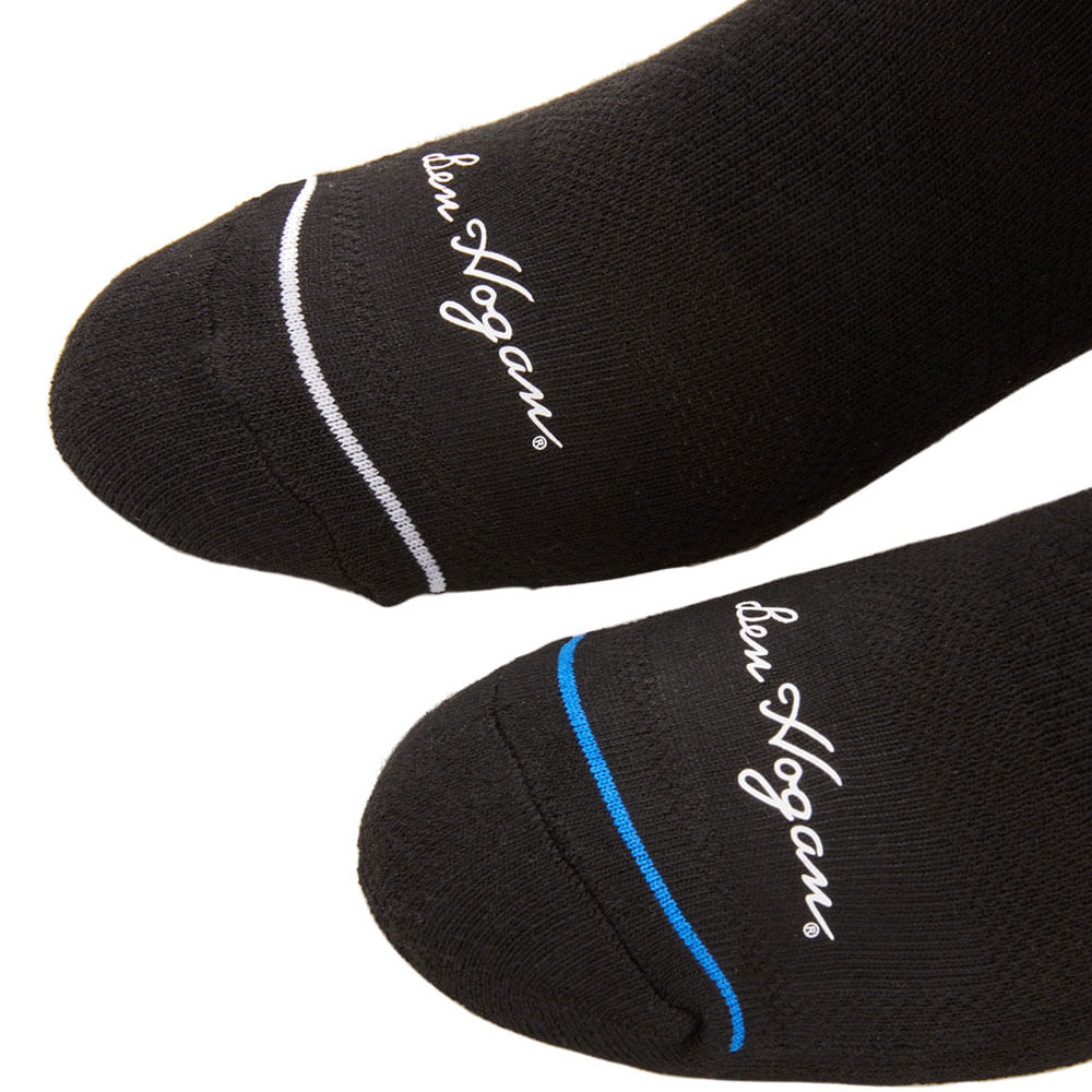 Men's Ben Hogan Motion Stripe Ankle Socks - 2 Pack - Picture 4 of 9
