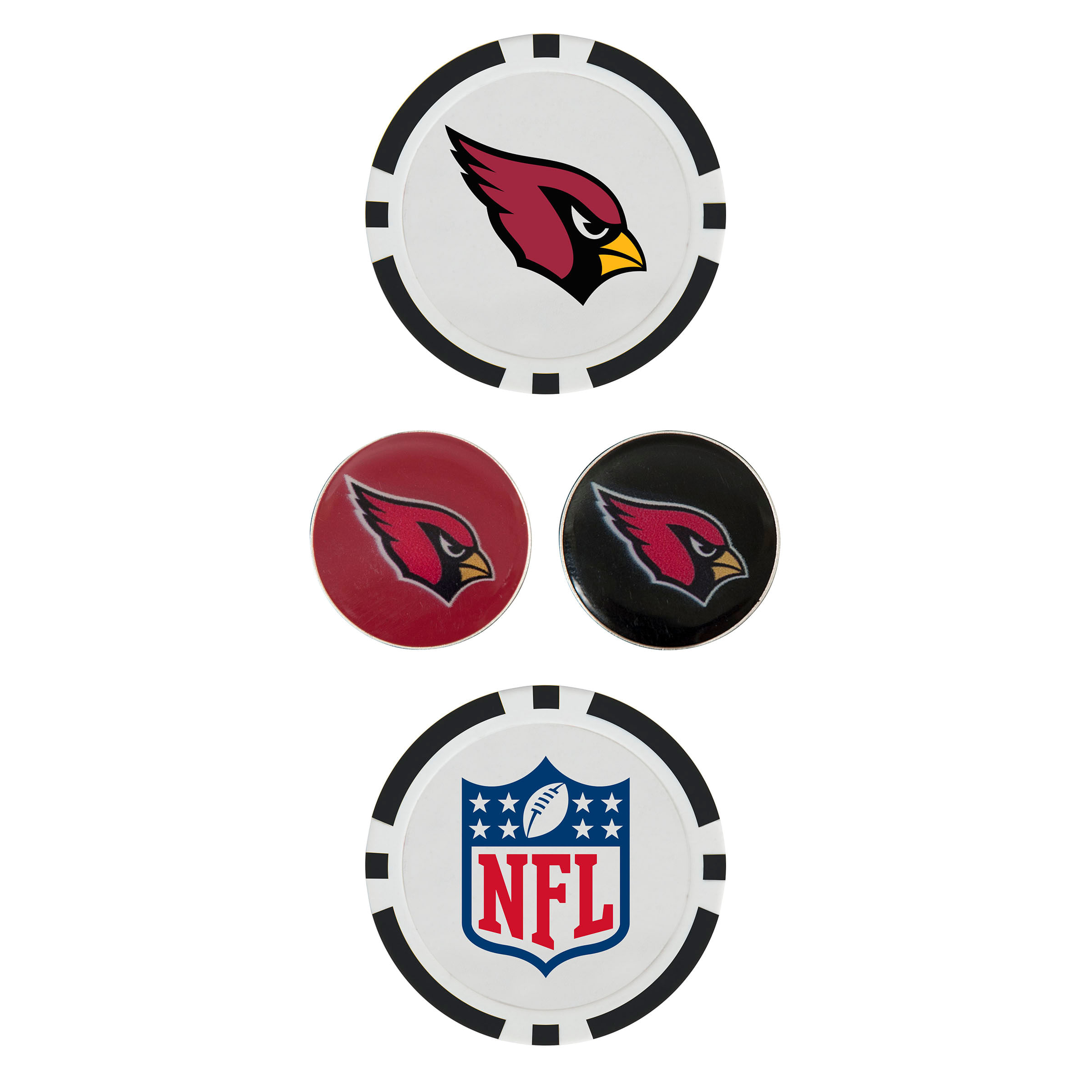 Team Effort NFL Ball Marker Set - Arizona Cardinals