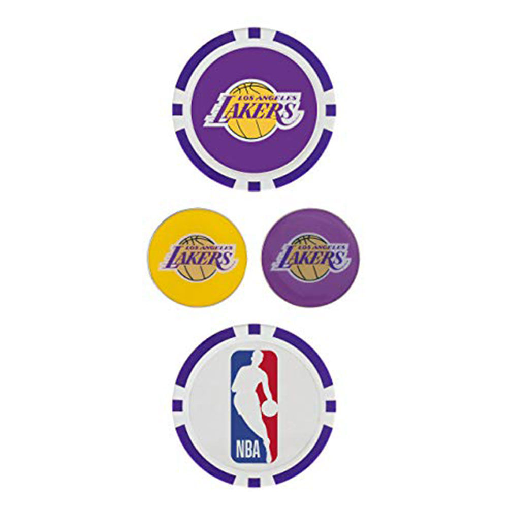 Team Effort NBA Ball Marker Set - Los Angeles Lakers