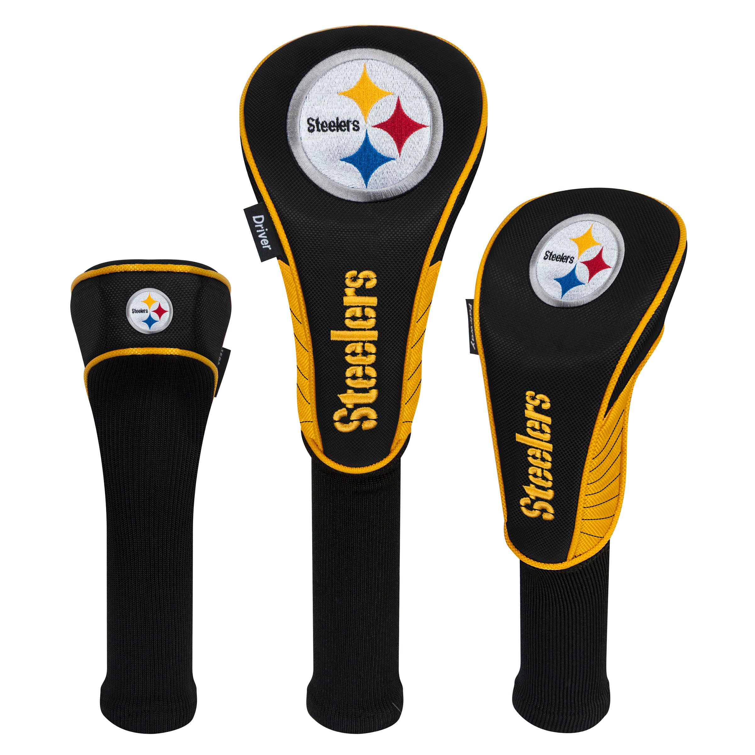 Team Effort NFL 3-Piece Headcover Set '18 - Pittsburgh Steelers