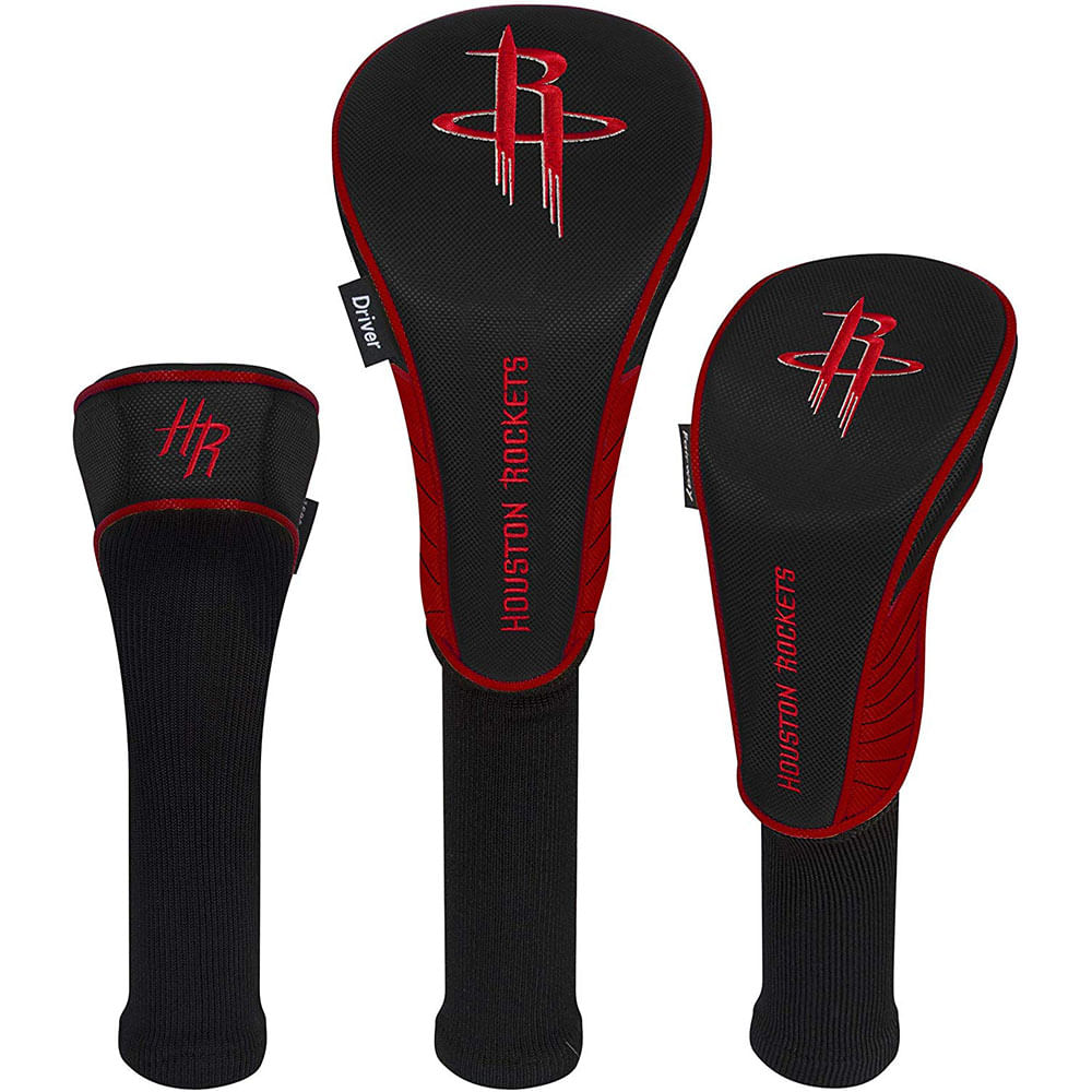 Team Effort NBA 3 Piece Headcover Set - Huston Rockets