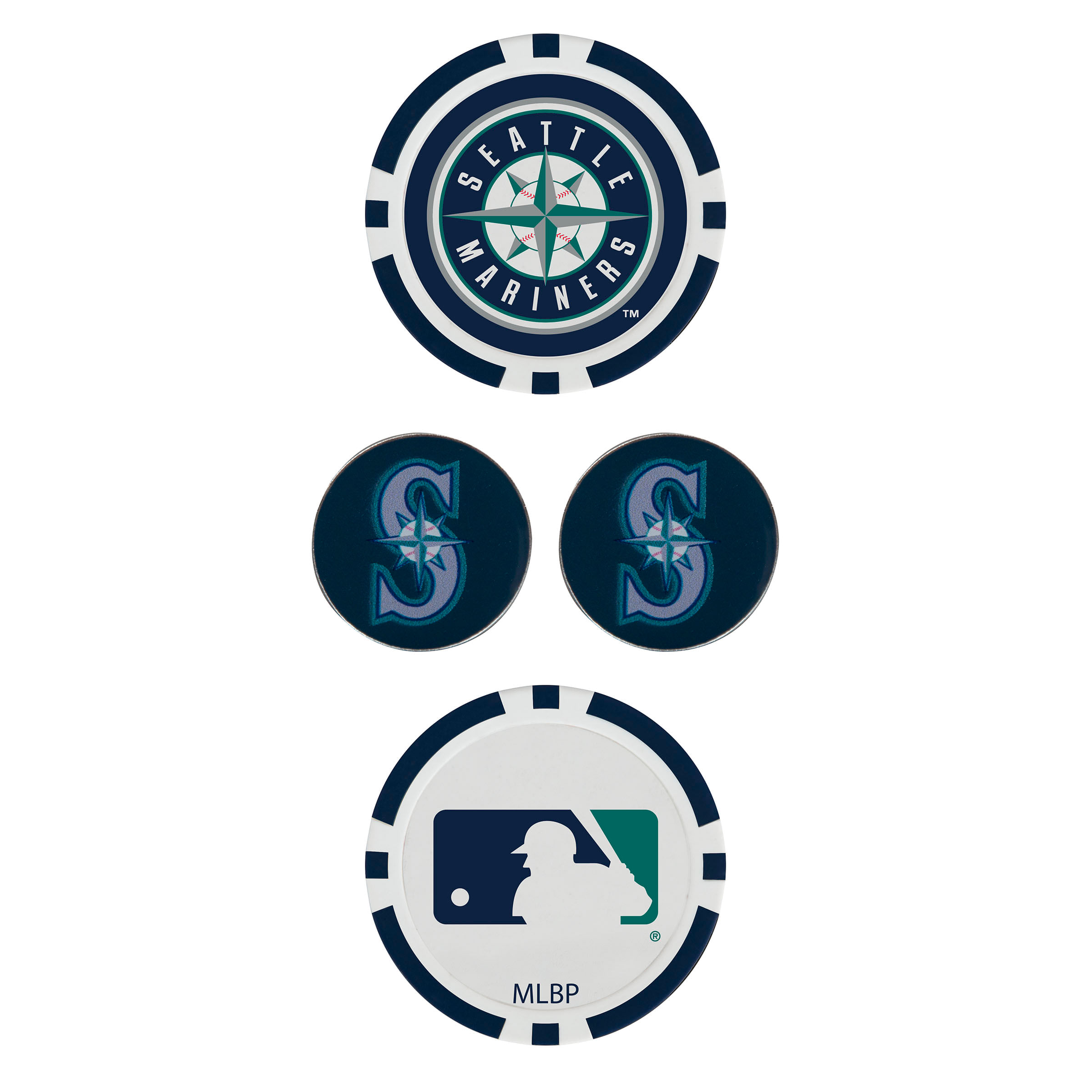 Team Effort MLB Ball Marker Set - Seattle Mariners