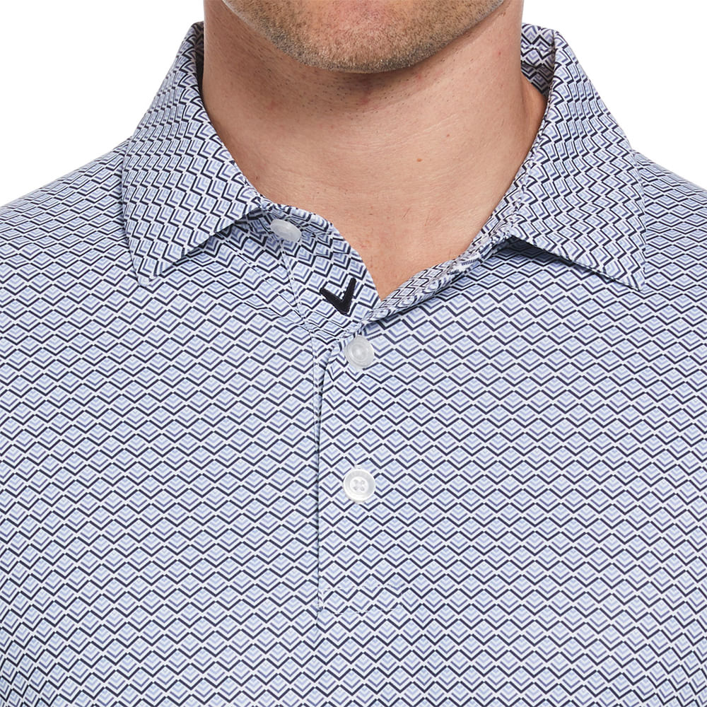 Men's Callaway Gradient Chevron Print Polo - Picture 8 of 15