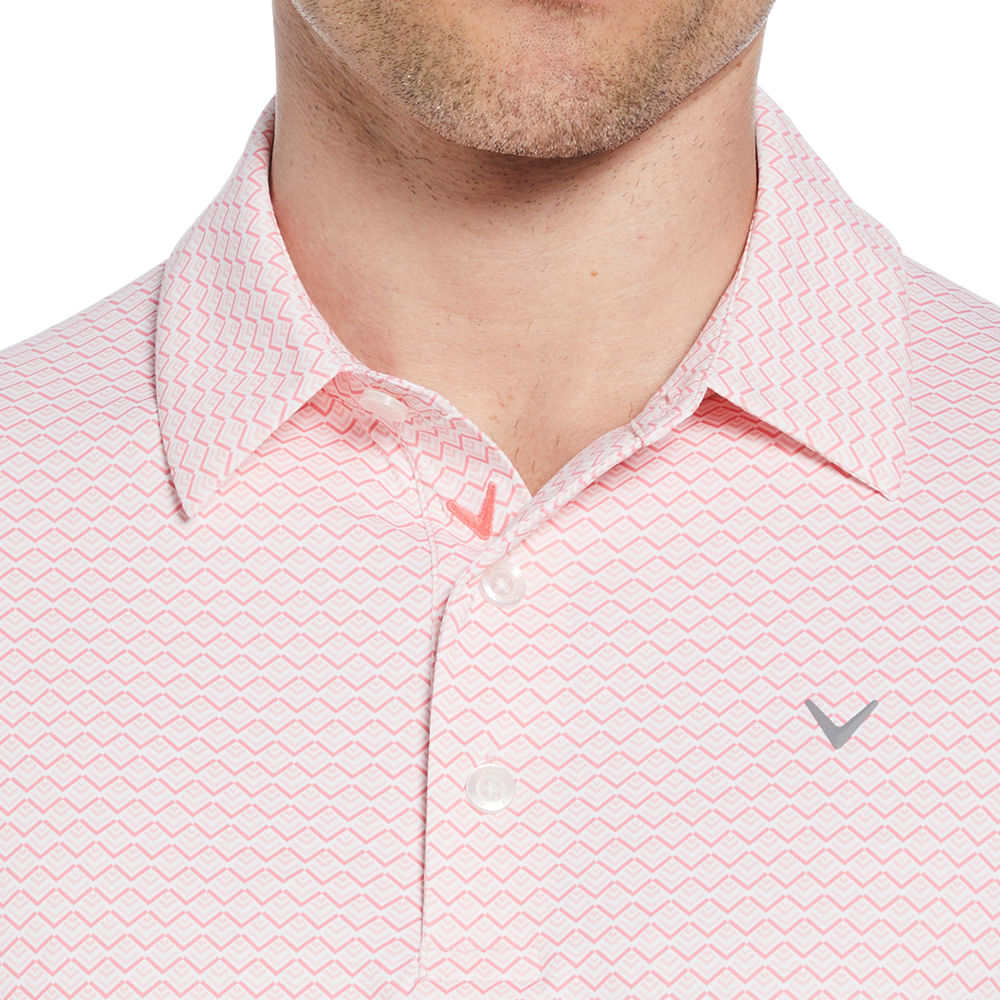 Men's Callaway Gradient Chevron Print Polo - Picture 15 of 15