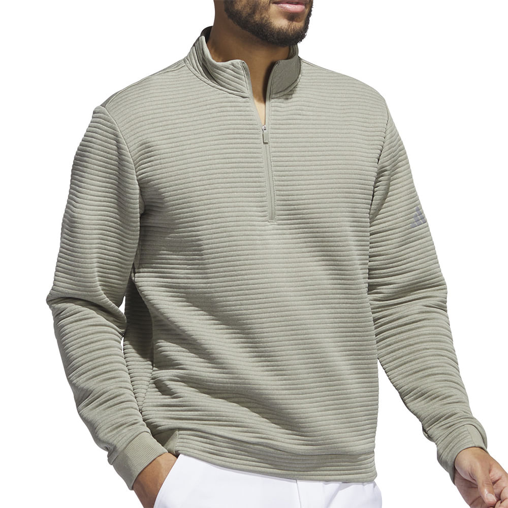 Men's adidas Ultimate365 DWR Textured 1/4 Zip Pullover - Picture 7 of 9