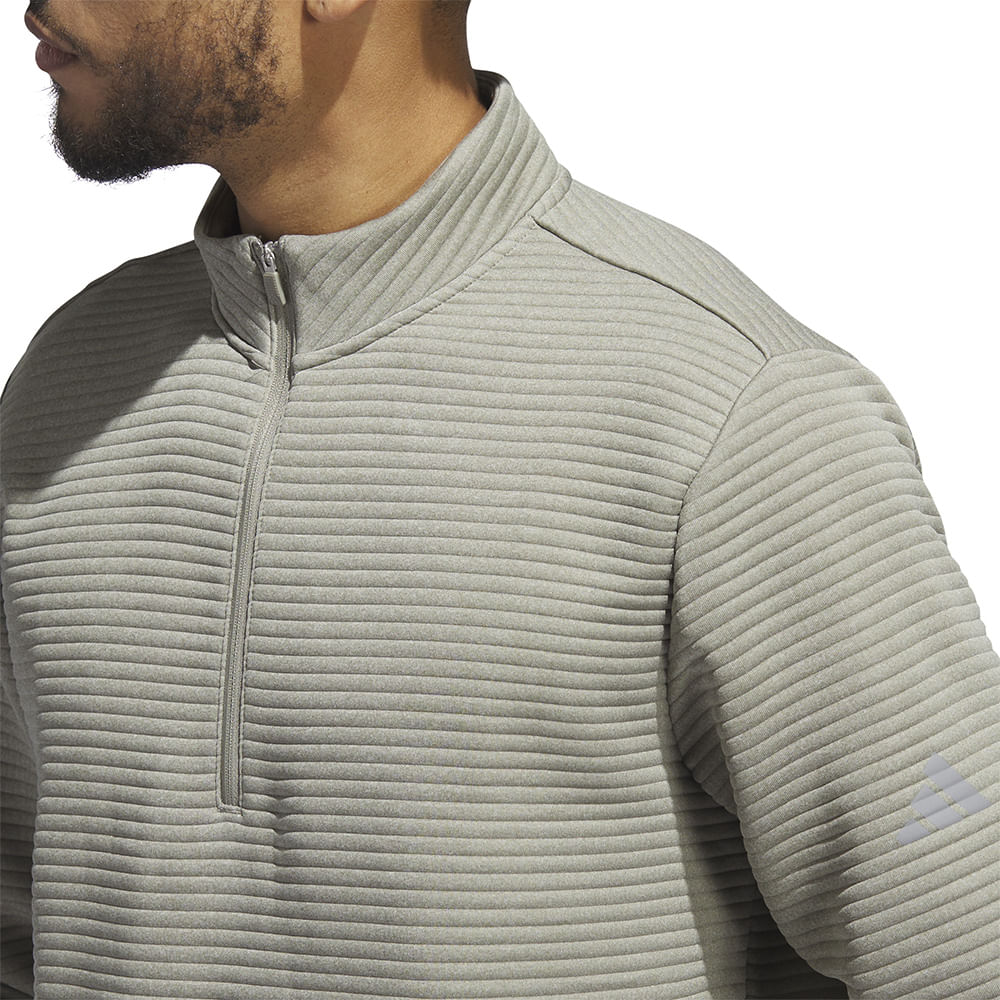 Men's adidas Ultimate365 DWR Textured 1/4 Zip Pullover - Picture 8 of 9