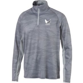 Puma Men's Volition Signature 1/4-Zip Pullover 2013715-Quiet Shade Size sm, quiet shade