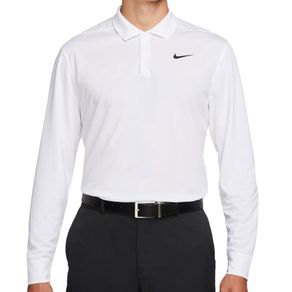UPC 196148484458 product image for Nike Men's Dri-FIT Victory Long-Sleeve Golf Polo 8207228 - Large White/Black | upcitemdb.com